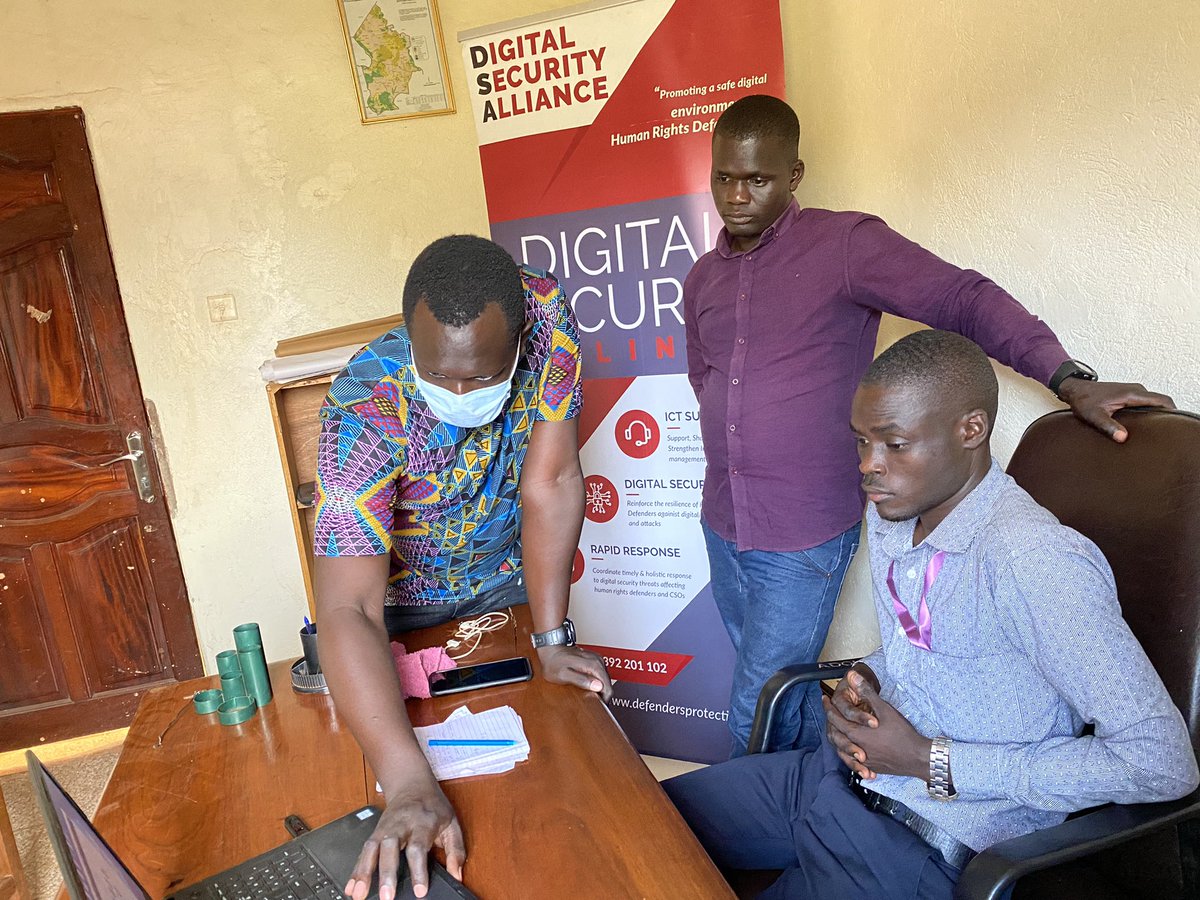 Restrictive cybersecurity policies and practices often result in a downward pressure on human rights and freedoms and often perpetuate digital inequality especially in rural and disenfranchised communities #DigitalSecurityAlliance team equipping HROs and activists in Abim