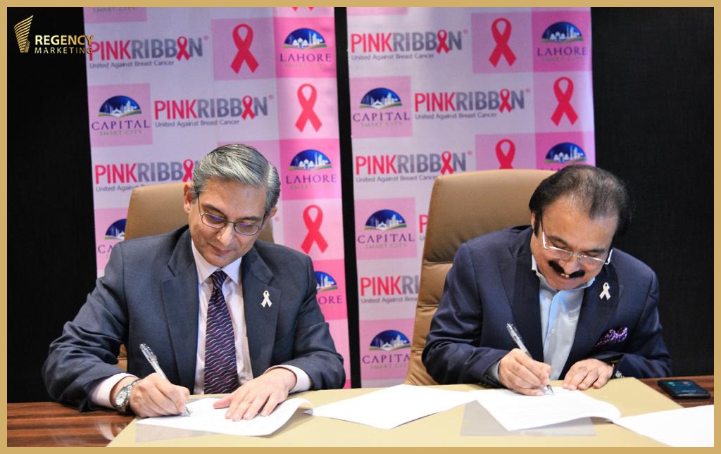 RegencyPvt's tweet photo. Future Developments Holdings (FDHL) signs MoU with Pink Ribbon to set up two dedicated Pink Ribbon Hospitals, 200 beds each, one in Capital Smart City Islamabad and the other in Lahore Smart City. 
https://t.co/5bjXbd5jYV https://t.co/cujevNZ4Eq