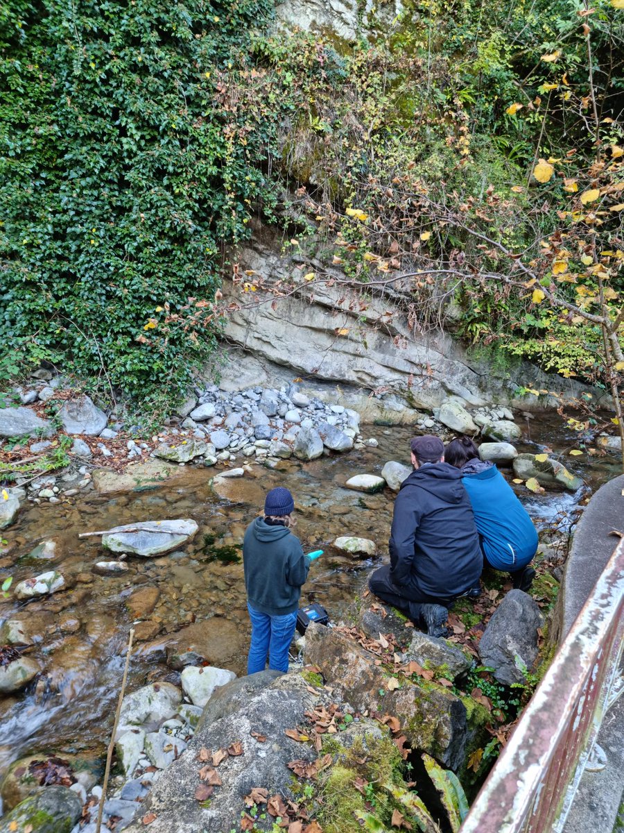 ELE_ETHWSL's tweet photo. Our #eDNA team @mk_goralczyk, @merinrejichacko  and #MichelSchmidlin at work! Sampling for mammals and fish in cold but beautiful Vaud (CH). What we might find? 🦌🐬🏞️ https://t.co/mh5kFWlZ8K