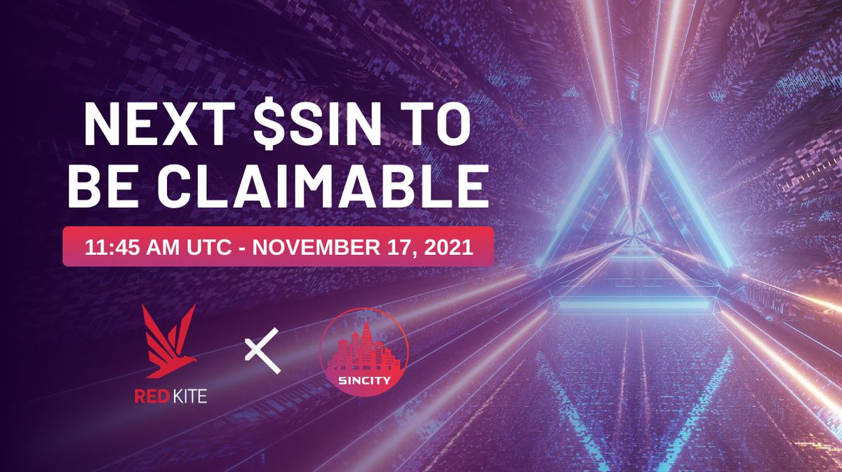 redkitepad's tweet photo. 🪙 Next claim reminder!🪙

☀️G'day #RedKite friends, just want to remind you 25% of your purchased @SinCityToken $SIN will be claimable today at 11:45 am UTC

Go here to claim on time
♨️IDO pool: https://t.co/wWk4RUCUWj
♨️Community pool: https://t.co/JfwYDlBIgX

$PKF https://t.co/WlIaYZveLS