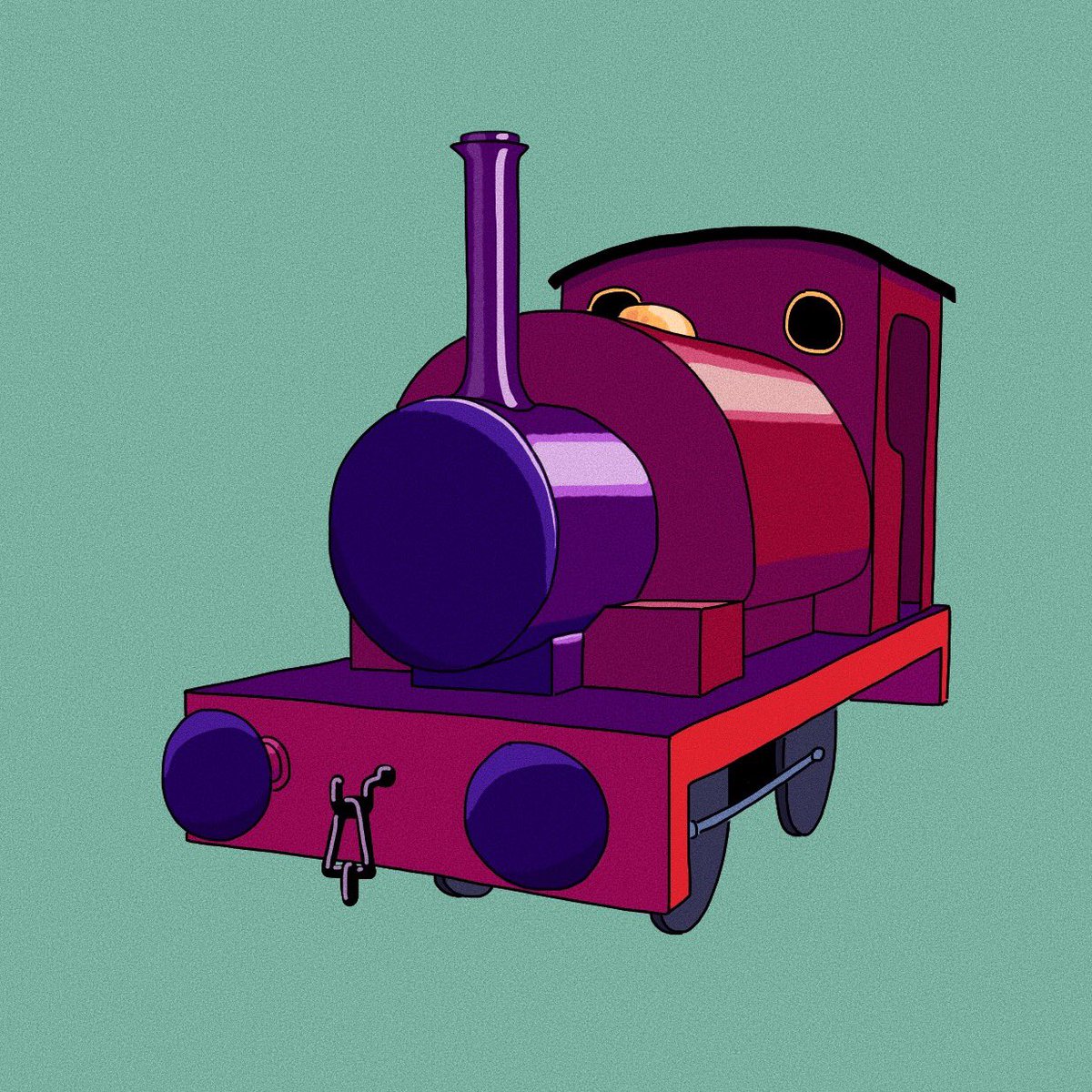 Woodfield2014's tweet image. Here’s a little saddle tank engine I drew :3 #steamengine #tankengine #train #thomas #thomasthetankengine
