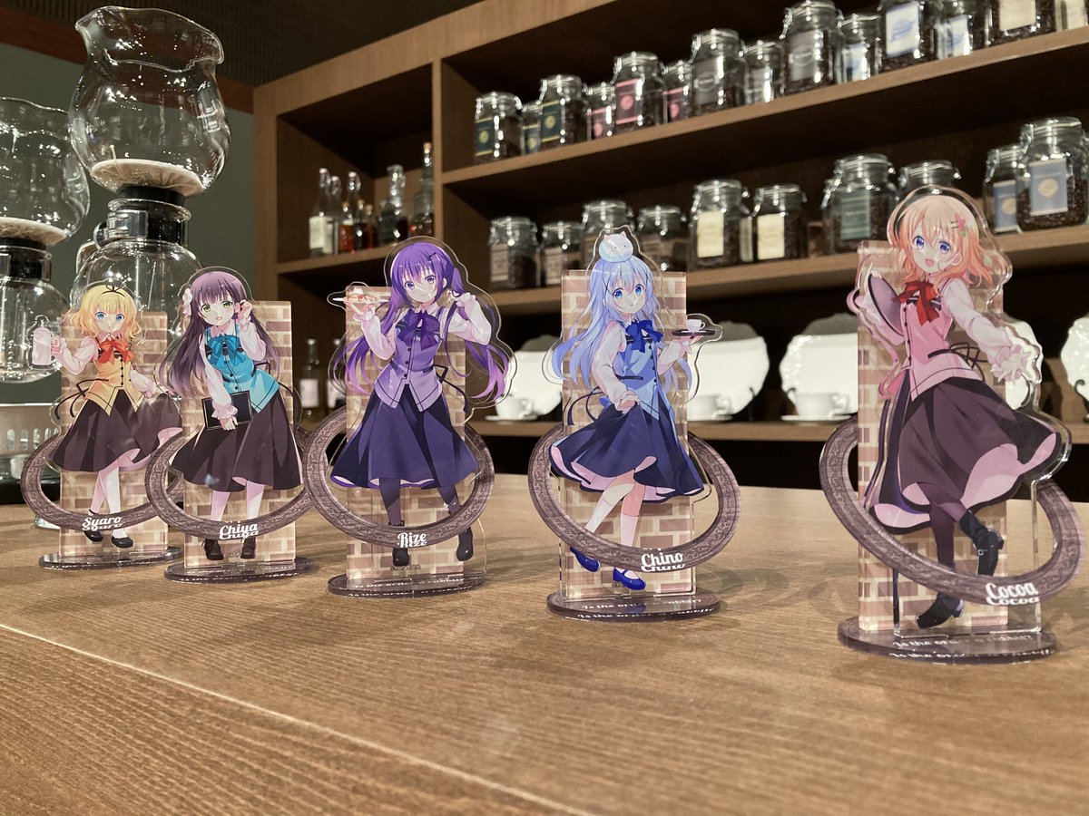 タンド】 立体アクリルスタンド フルセット ごちうさ展 新品 ご注文は