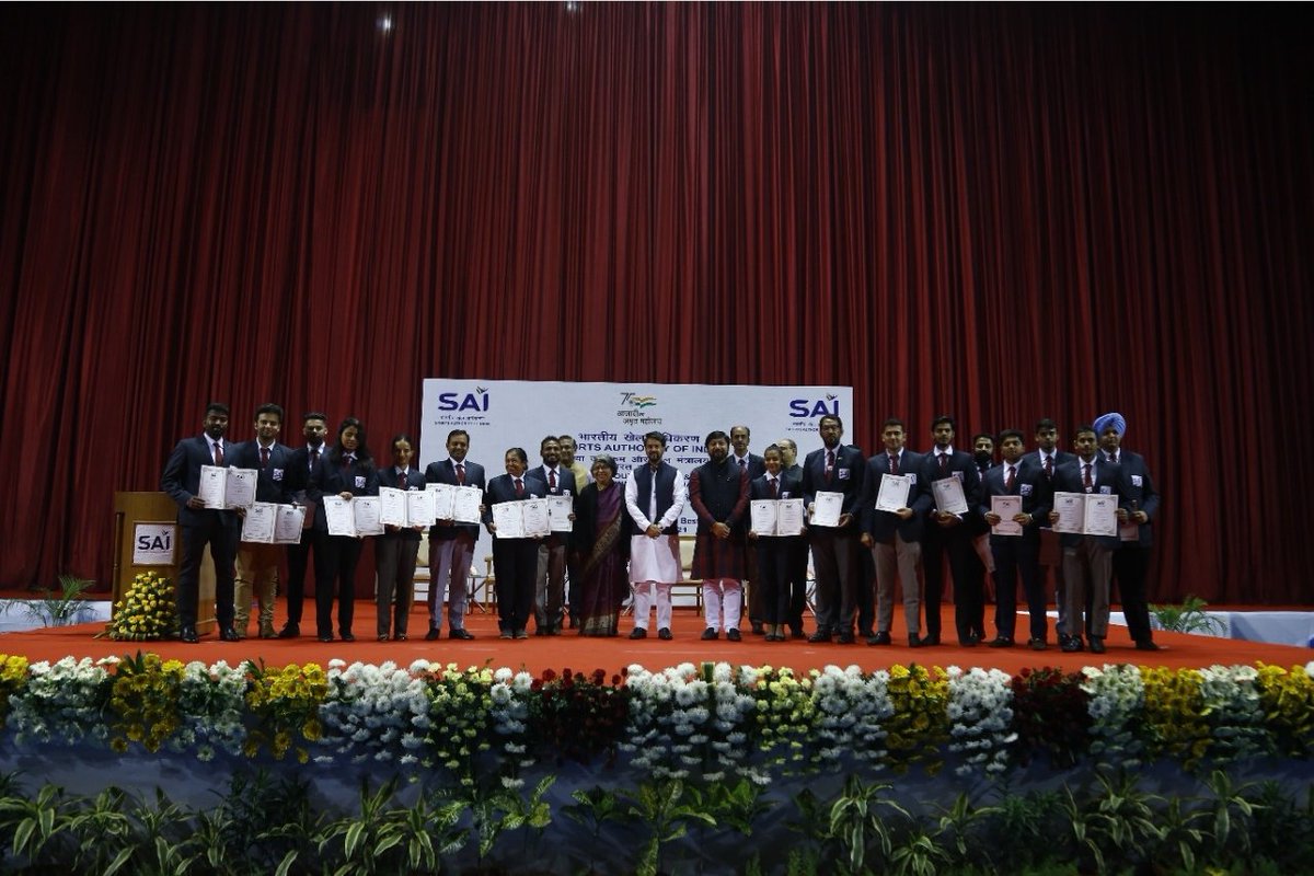 kheloindia's tweet photo. Glimpses from the SAI Institutional Awards being conferred today to SAI Coaches & Athletes for their contribution to #IndianSports
Many congratulations to all the Recipients!! 💪
#KheloIndia
#SAIAwards https://t.co/ti9WTgEBod