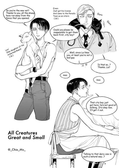 Levi♀ ⚠️
Vet x Farm Girl

#エルリ #eruri 