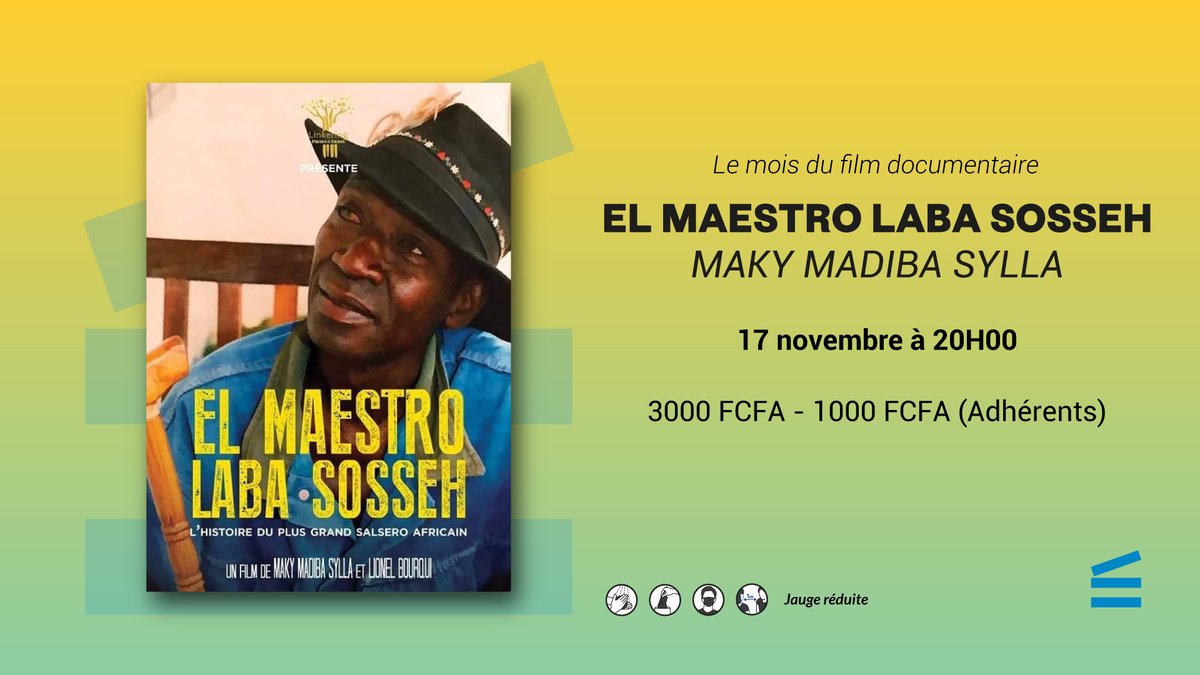 IFSenegal_DK's tweet photo. #Cinéma⎮Ce documentaire retrace l’histoire de la légende sénégalaise de la musique afro cubaine mondialement connue, premier artiste africain à avoir obtenu un disque d’or. En présence de l'équipe du film. https://t.co/fd6zr9TG1w