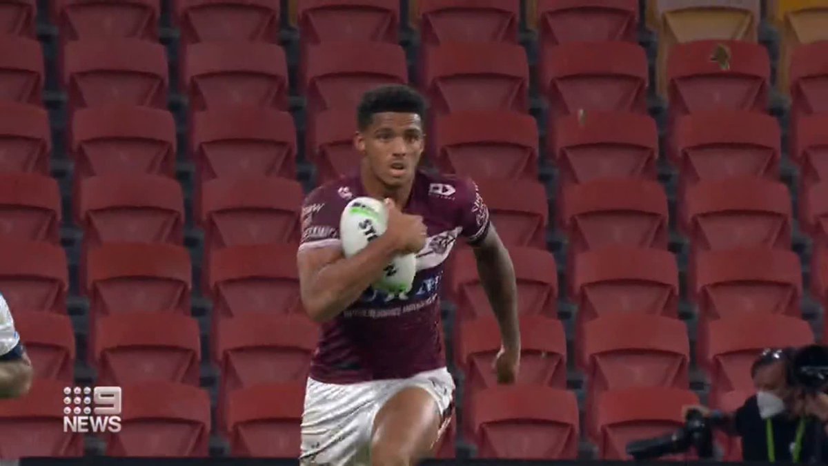 Jason Saab's lightning speed has fast made him a favourite at the Sea Eagles.Manly's gain was the Dragons' loss and Saab is still copping it from the red-and-white army a year after his departure. @Danny_Weidler #9News 