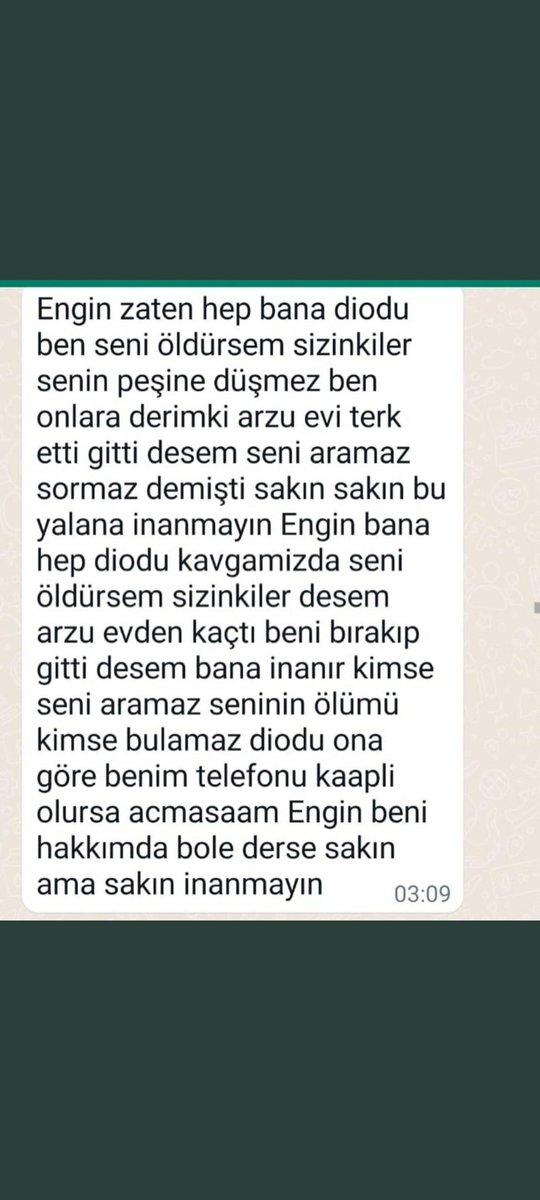 avaasinnnn's tweet photo. Arzu Demirden 24 yaşında
8 aylık hamile
İstanbul'da evinde doğal gaz borusuna asılı halde bulundu
İntihar ettiği söylendi
Yazdıklarını okuyun
Sizce intihar mı?
Bana birşey olursa hakkımı arayın dedi Arzu!
Arzu'nun hakkını arayacağız!
#KadınlarÖlüyorSUSMA https://t.co/EBrsv4j8Vw