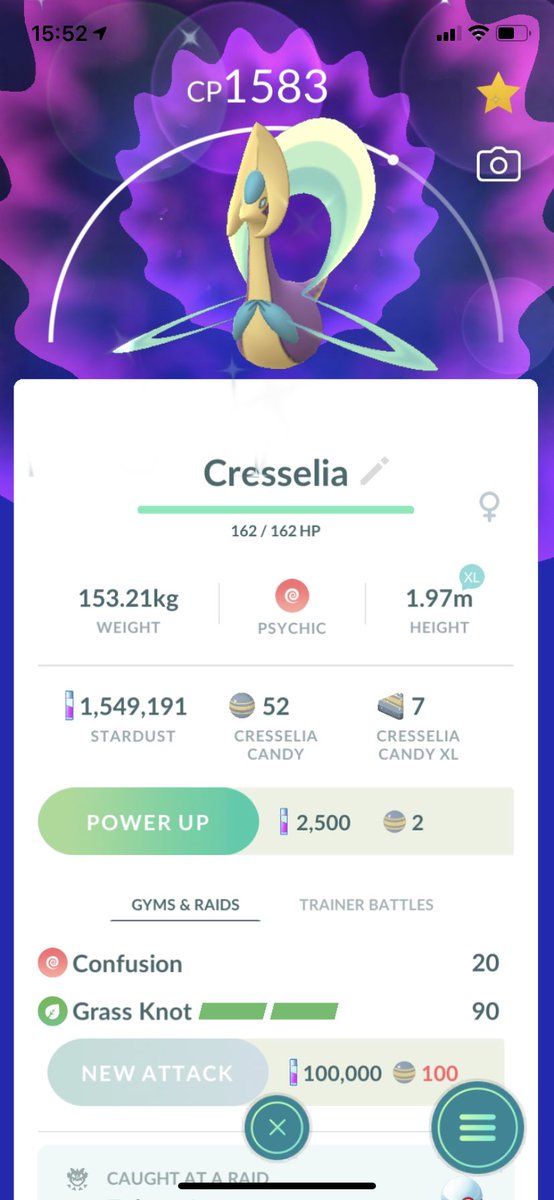 Protofiber_BY's tweet photo. shiny grass knot cresselia #shinypokemon #PokemonGo #色違いポケモン #ポケモンGO https://t.co/pMyQtz7kdv