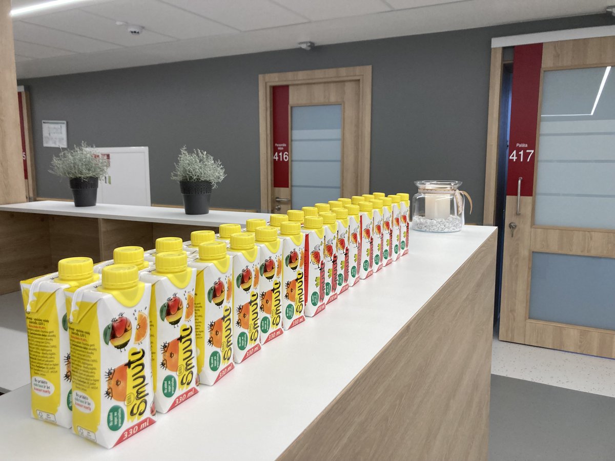 💝 No sirds pateicamies <a href="/CesuAlus/">Cēsu alus</a> par spēcinošo dāvinājumu visam Cēsu klīnikas kolektīvam - veselīgajiem un gardajiem smūtijiem! 
🍎🍊🍏🍓🍍