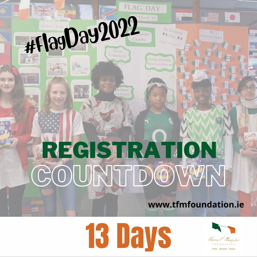 Second-level Principals & Teachers don't miss out, register today for your school's FREE flag pack to celebrate #FlagDay2022 On March 16th schools around Ireland will raise our national flag and celebrate the flags of all nationalities in our schools! 🇮🇪🌍 #FlagDayBelongsToYou