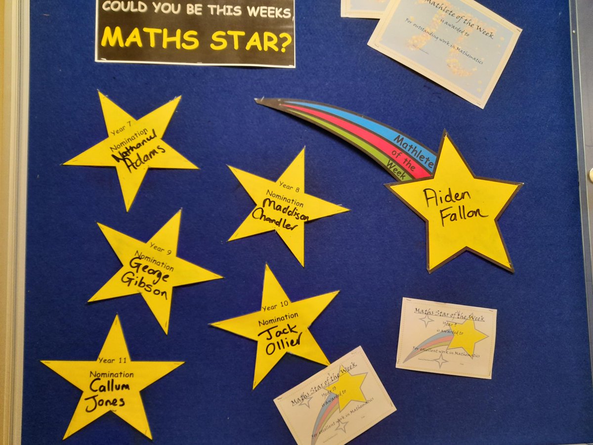 ShavingtonMaths's tweet photo. Well done to this week's Maths Stars #mathsstar #welldone https://t.co/V49rZrhwZC