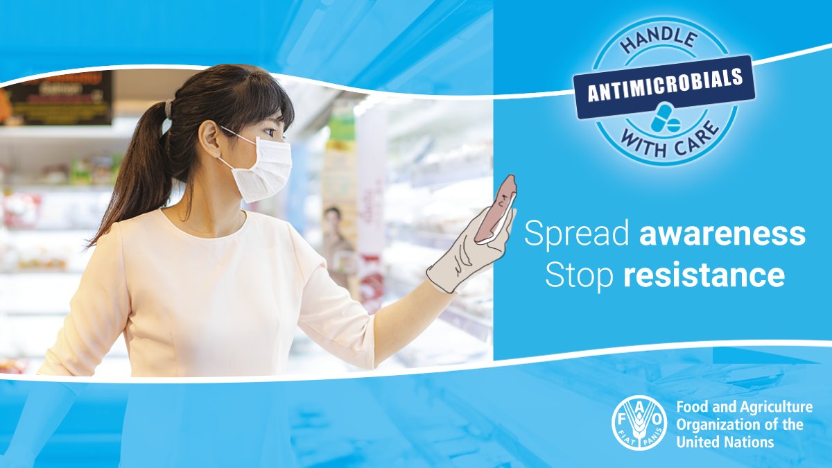 FAOWHOCodex's tweet photo. 🗓️ | World Antimicrobial Awareness Week kicks off on 18 November and runs until 24 November.

Spread the word about AMR on social media by using the hashtags:

🔸 #AntimicrobialResistance 
🔸 #AMR 
🔸 #WAAW

➕ℹ️➡️ https://t.co/zSyNtgZ7DV https://t.co/wjC99alMwZ
