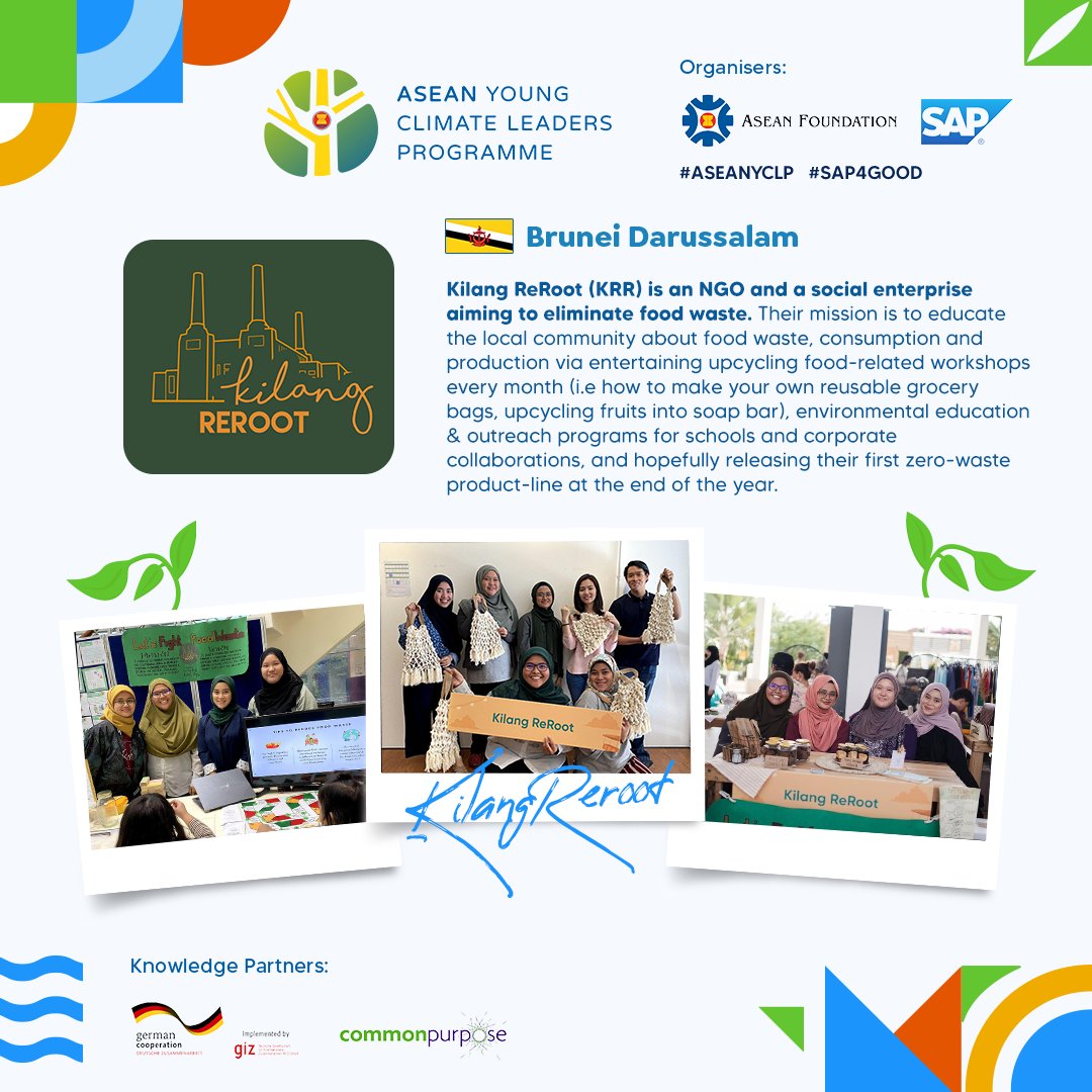 aseanfoundation's tweet photo. The following are examples of the projects you will do with your ASEAN friends! Each country has its very own sustainable way to promote climate action and these examples are just a few! (1/2)

#ASEANYCLP #SAP4GOOD https://t.co/9wsw7oZNCF