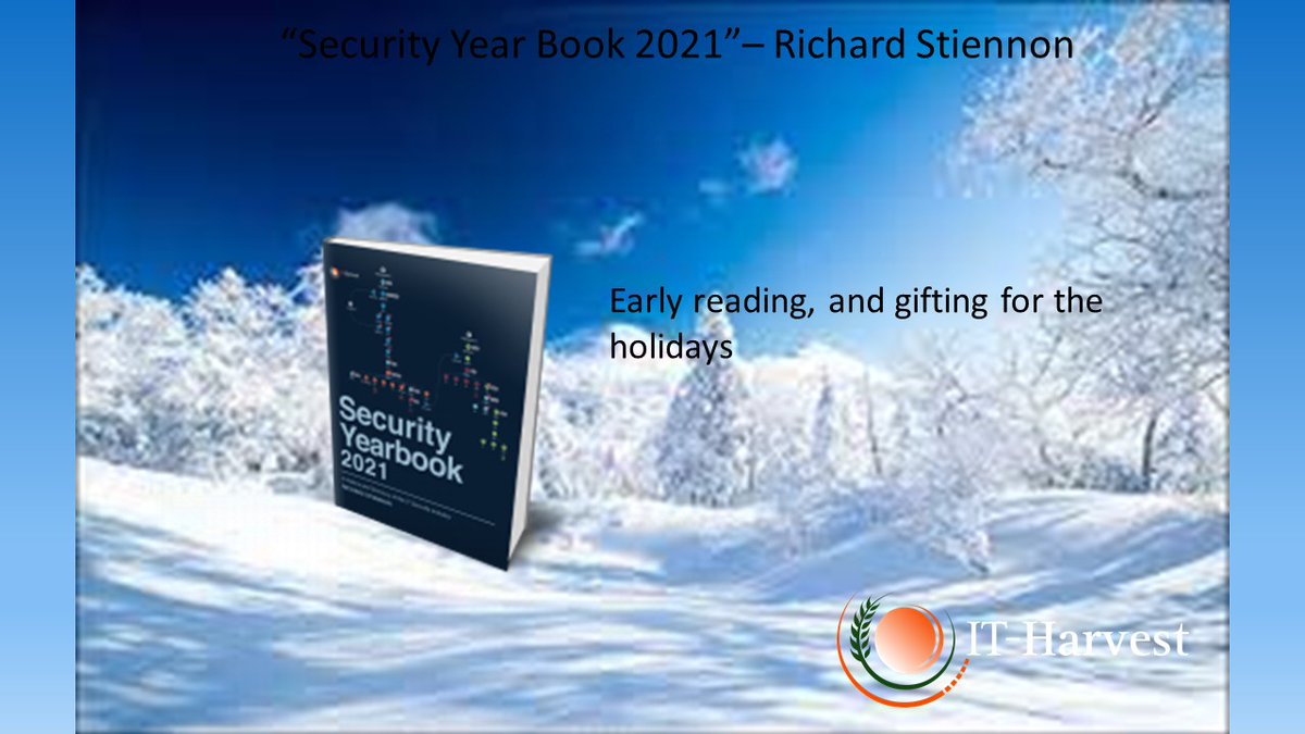 ckensek's tweet photo. “Security Yearbook 2021” -  Richard Stiennon.. https://t.co/Of8b1p6TTM #cyberattacks  #rsac #threatintelligence #ai #ml  #iam #vmware #siem #xdr #soar https://t.co/AZw1IBwjQD