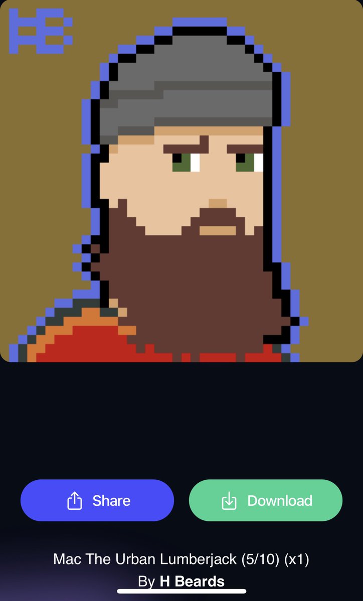 tomscrx's tweet photo. I love my virtual and real beards equally! Looking forward to seeing this new #NFT project grow (like a beard ๐)
$hbar #HelloBeard https://t.co/BqBBRBffJF