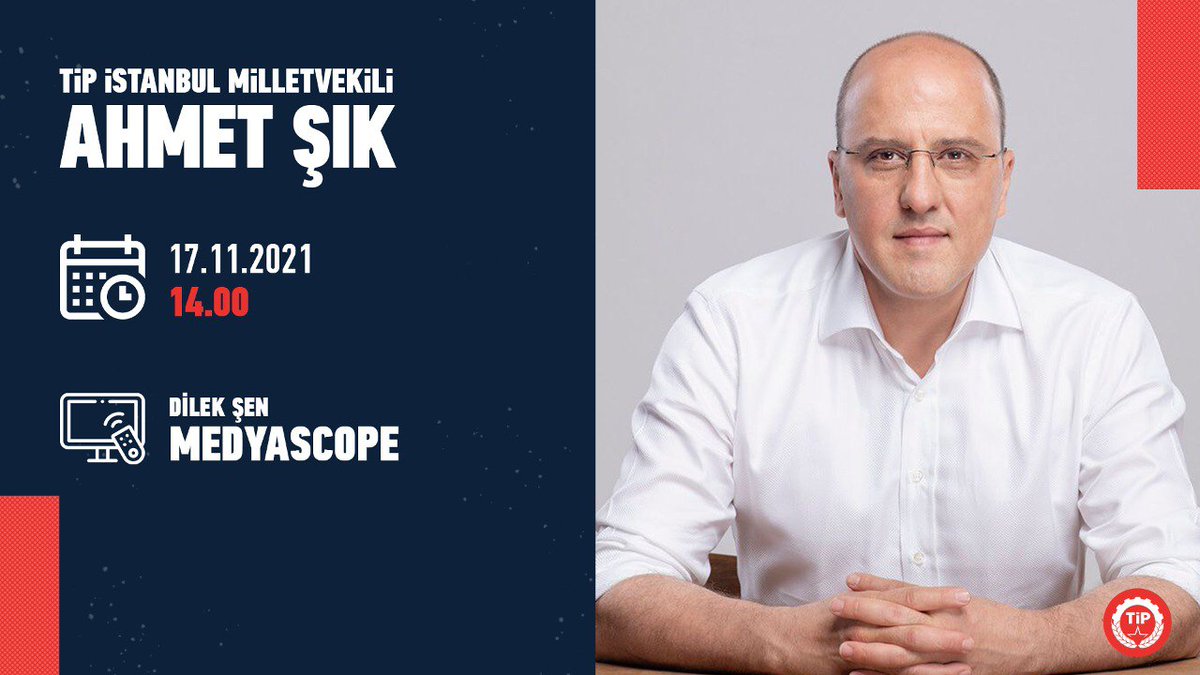 TİP Araştırma Raporu Duvar'ın yazarlarından İstanbul Milletvekilimiz Ahmet Şık ve gazeteci Hakkı Özdal, bugün saat 14.00'te Medyascope ekranlarında Dilek Şen'in canlı yayın konuğu olacak.