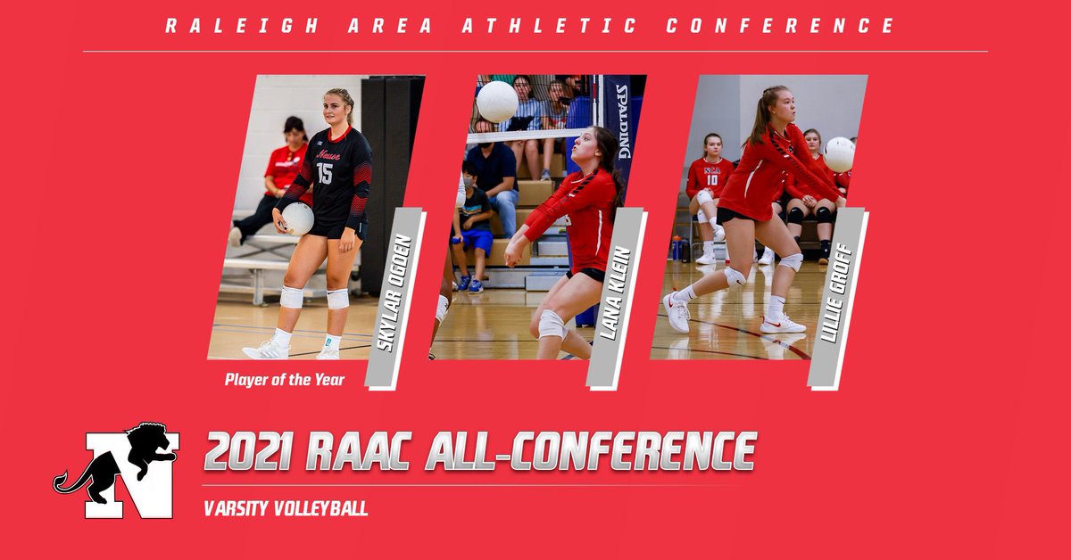Athletics_NCA's tweet photo. 🚨All-Conference🚨

Congratulations for being named to the  2021 Raleigh Area Atheltic Conference all-conference list! 

Special shout-out to Skylar Ogden on being named the RAAC Player of the Year. 

#NeuseNation https://t.co/qQTrGoW7aO