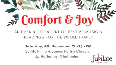 JubilateChelt's tweet photo. Jubilate is back this #Christmas! Join us on Saturday 4th December, 7PM for a concert of festive music &amp; readings in Up Hatherley #Cheltenham. Reserve your tickets now at: https://t.co/5C1Z0rORFA 🎄🥳 https://t.co/N8ON7PCauc
