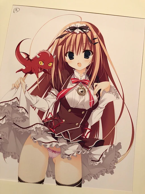 昔販売された複製原画?の色校ありっさん出て来た〜🌸 