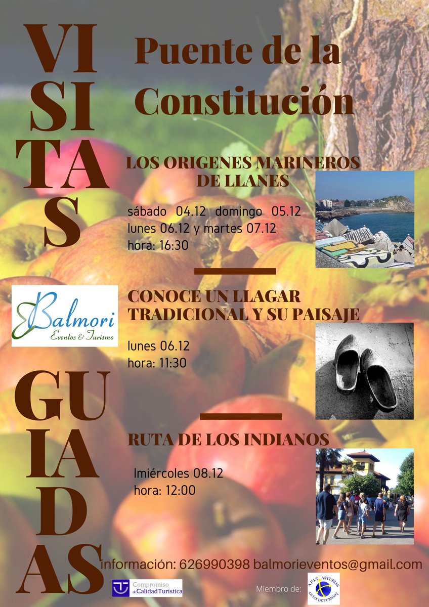 balmorieventos's tweet photo. Durante el Puente de la Constitución realizaremos, por el concejo de Llanes, tres rutas guiadas con tres contenidos diferentes. Distribuidas entre el sábado 4 y el miércoles 8. https://t.co/wa5taUfhJ8