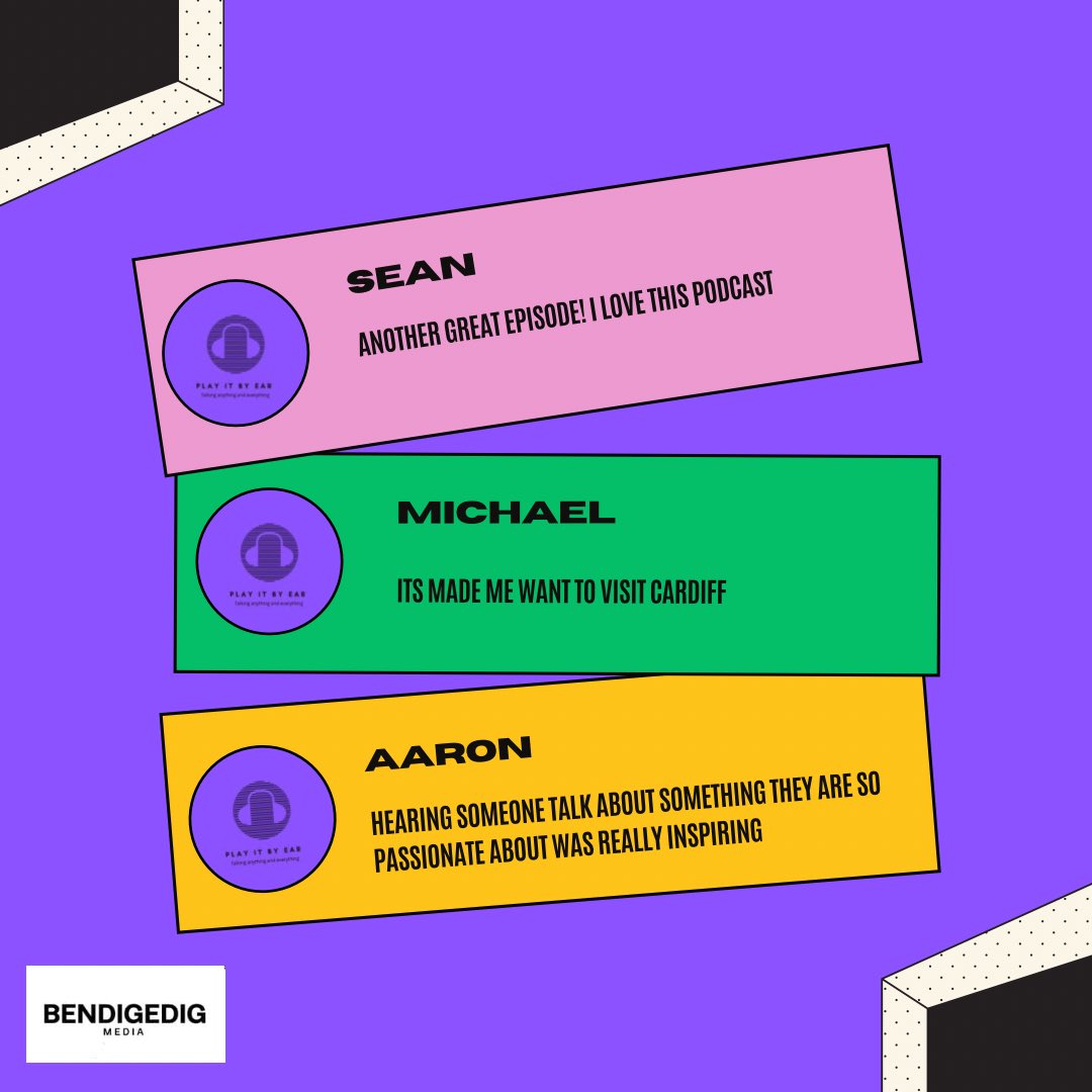 Praise for our recent episodes ❤️
We are so grateful to everyone that has listened to our first 4 episodes and delighted you’ve enjoyed them!
New episode coming soon 🎧

Go listen to our back catalogue here anchor.fm/playitbyearpod