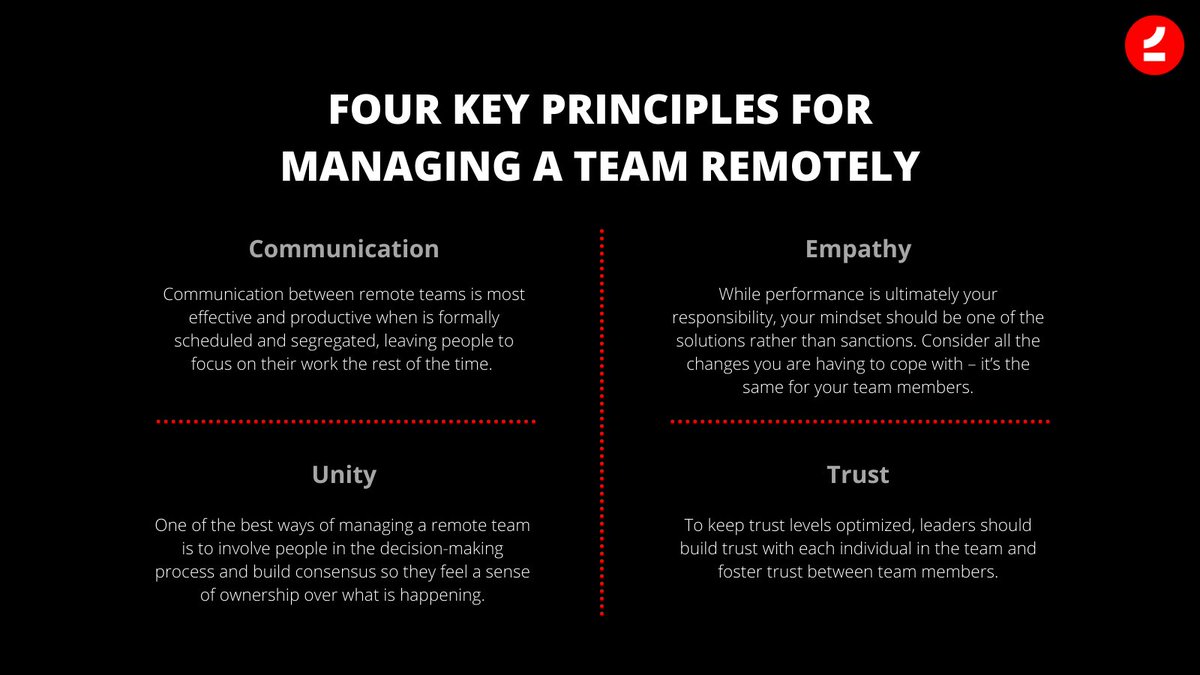 2amtech's tweet photo. Managing a remote workforce can have its challenges, but there are some key ideas and strategies that can help you manage staff and keep them motivated and inspired – no matter where you’re working.

#remotework #strategy #workfromhome https://t.co/rEcRhQjZ6F