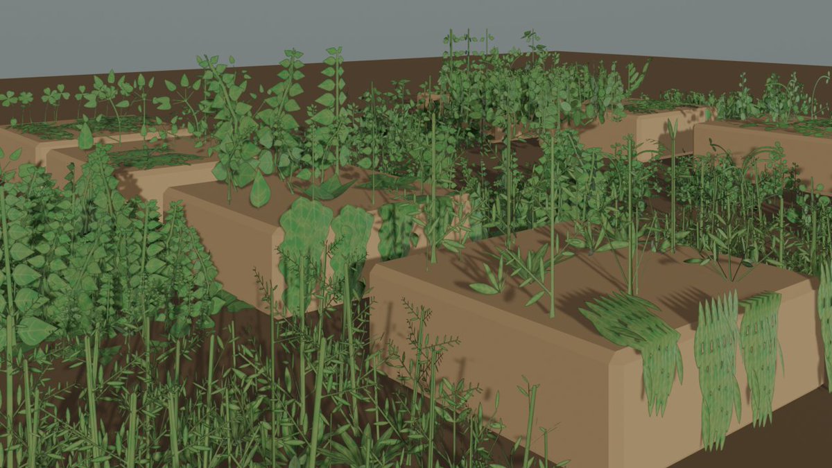 TheLoafbrr's tweet photo. free generic foliage plant grass thing on @itchio , already setup on unity and godot, also included the blend file. 
2k texture files and
 a total of 28578 tris in previews. 
https://t.co/FWX7cTKCHz
 #3d #unity3d #GodotEngine #gamedev #IndieGameDev #gameasset #3dgameasset https://t.co/vzuownSfUa