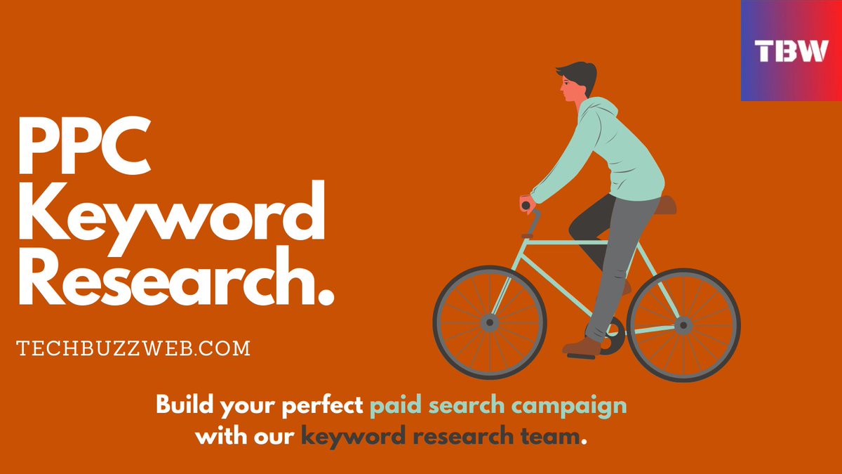 TechbuzzwebT's tweet image. Build your perfect paid search campaign with @TechbuzzwebT keyword research team.
Contact us: editor@techbuzzweb.com
visit: techbuzzweb.com
#keywordresearch #marketingcampaign #paidadvertising #googleadscampaign #ppcadvertising #ppcmarketing #techbuzzweb #TBW