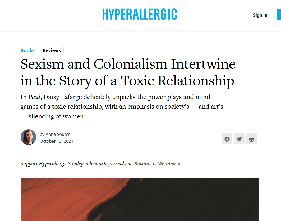 JamesTurnbull's tweet image. Thanks to @AnnaSouter for persuading me to buy this book!

hyperallergic.com/675873/paul-da…