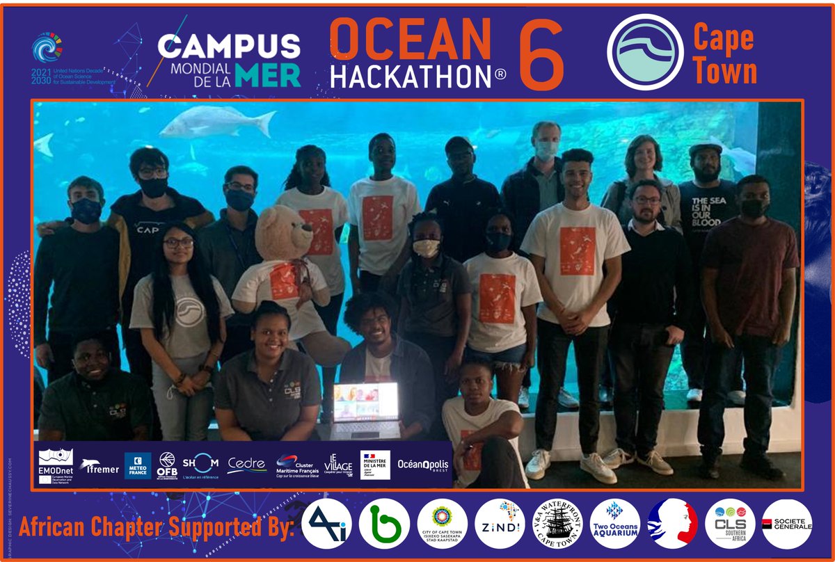 OceanInnovatio1's tweet photo. @OceanInnovatio1 was proud to host the first #AfricanChapter of the Ocean Hackathon®️ in Cape Town from 5-7 Nov.
👏 congratulations to the three competing teams and to the global coordinators @CampusMer! https://t.co/G5DWjBGYh1
