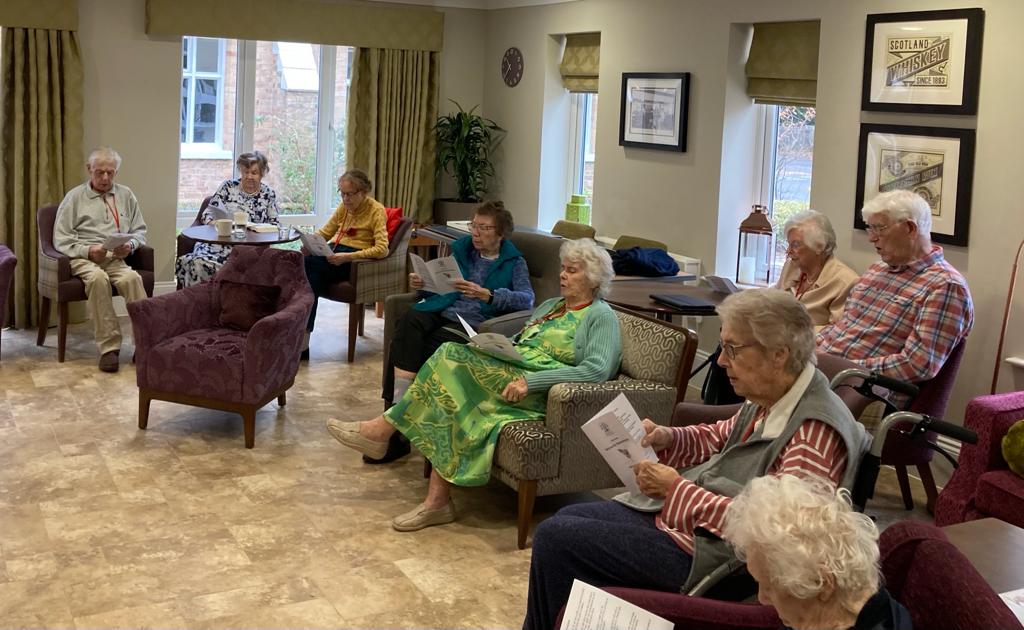 PineMartinCare's tweet photo. We had our Remembrance Day service this weekend with a lot of our ladies and gentlemen in attendance. We had prayers and the 'Last Post' played on the Clarinet we also observed the 2 minutes silence at 11am. https://t.co/qnhKfrUdPf
