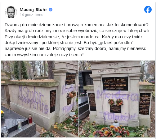 JacekDyrla's tweet photo. "Przy okazji dowiedziałem się że jestem mordercą" 😂😂😂 Klasyczna #hucpa Przecież tam leży jego dziadek, prokurator z czasów stalinowskich. Ach te hazarskie poczucie humoru... Normalnie mam Tu-polew. #Sthur #szczur https://t.co/a2jilXCqwO