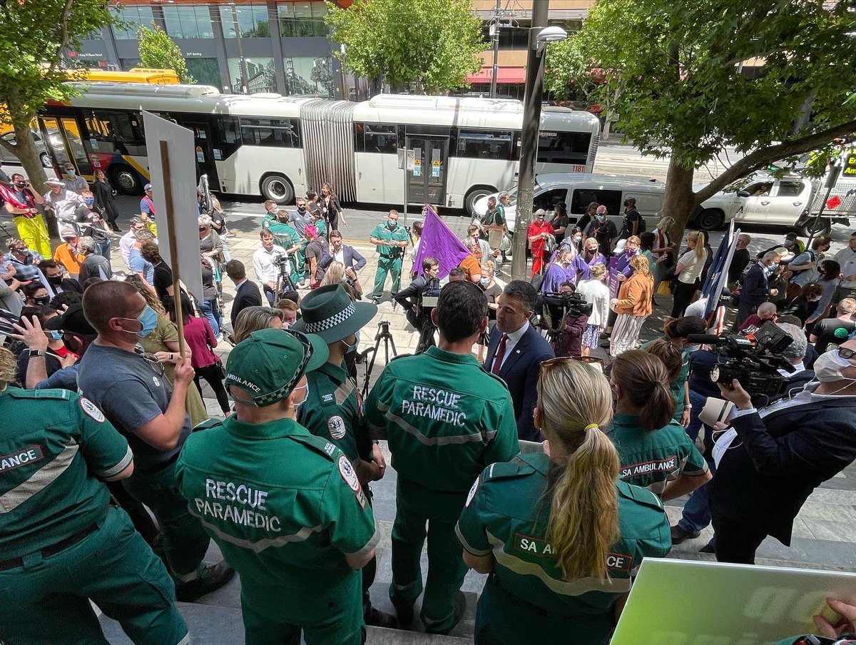 Today 44,000 hand written signatures were tabled in Parliament by <a href="/PMalinauskasMP/">Peter Malinauskas</a> calling for an end to ramping and greater ambulance funding. Today we heard heartbreaking  stories from Paramedics and members of the public - things must change.

Thank you South Australia #saparli
