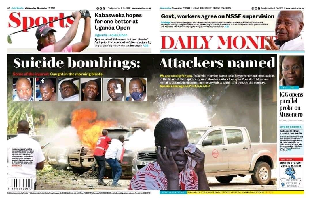 FDCOfficial1's tweet photo. We demand a fair investigation of the city bomb blasts with an external body.

Because in the past, Some of the people in Government security (PIGS).Where Mr.M7 is a chief PIG have been involved in such crimes.

Police &amp;UPDF led inquiries may not give the country precise reports. https://t.co/oRLPG0tKDV