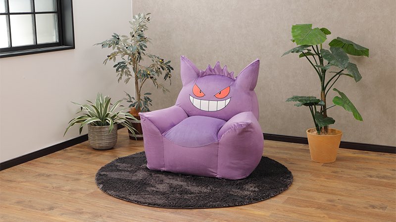 gengar pokemon (creature) no humans smile solo grin pink background simple background  illustration images