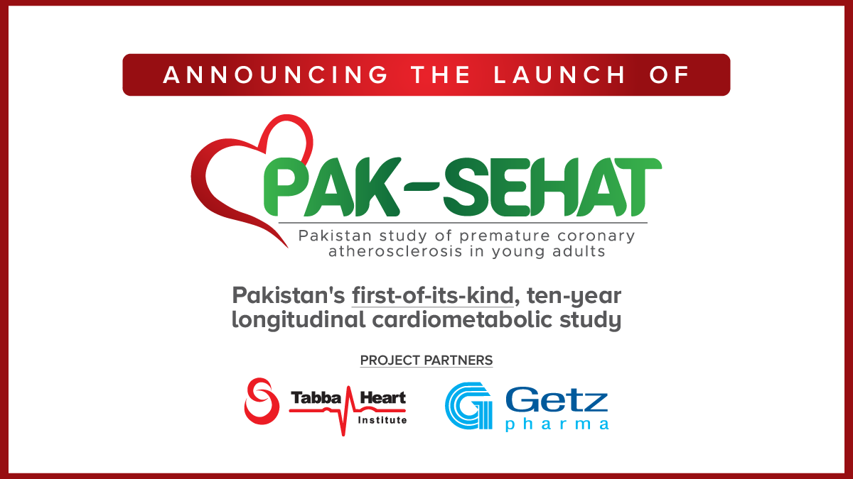 GetzPharmaIntl's tweet photo. Getz Pharma and Tabba Heart Institute (@Tabba_Heart) will formally launch the 'Pakistan Study of Premature Coronary Atherosclerosis in Young Adults (PAK-SEHAT)'.
#GetzPharma #PakSehat #LEEDingInResearch https://t.co/OS1ULeS7pt