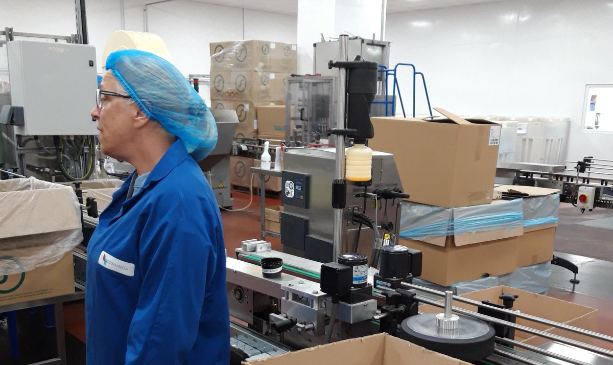 Here2Grow's tweet image. Great day out and about with our client Judy Koloko at manufacturer Cosmarida....an exciting new product coming to market soon! #beautyproducts #newproducts #productformulation