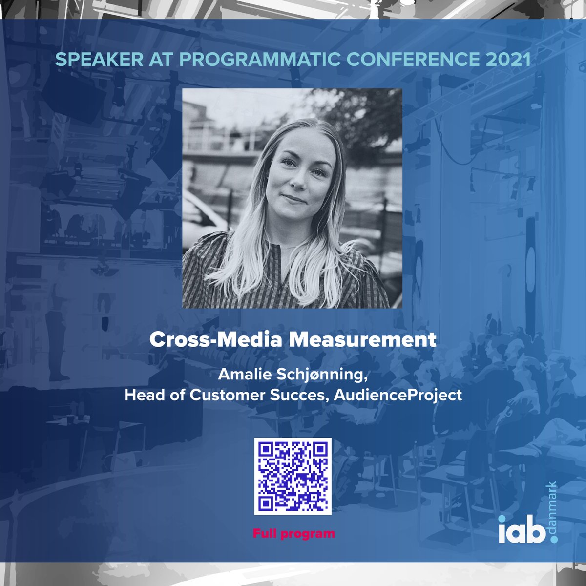 Audience_P's tweet image. Come join us tomorrow at the @iabdenmark  Programmatic Conference 2021!

At 1 pm, Amalie Schjønning will do an exciting talk on the importance of cross-media audience measurement in today’s media industry.

#iabdanmark #programmatic2021 #digitaladvertising #audiencemeasurement
