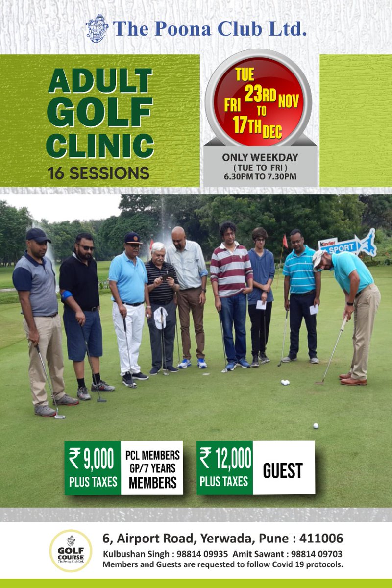 apurvnagpal's tweet photo. In an interesting turn of events, my son and I feature on the #golf lessons #poster by #PoonaClub
If anyone else is looking for youthful, enthusiastic male models, do reach out 🙂😉🖖 https://t.co/bT1IbS6gmO