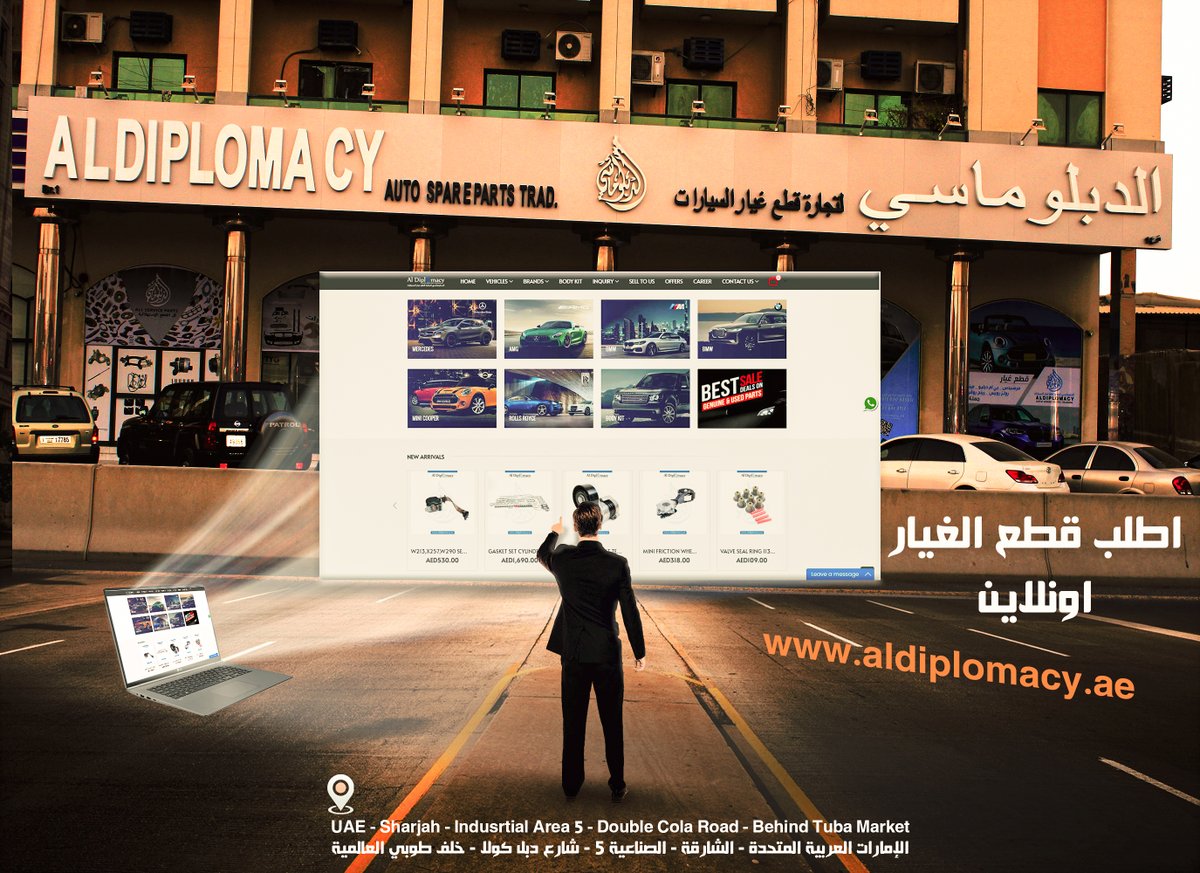 AlDiplomacyAuto's tweet photo. تقدر تطلب قطع غيار سيارتك من خلال موقع الدبلوماسي وانت مكانك 
For more Info:
Whatsapp #: +971526442728 
Tel #: +971600535551
W: https://t.co/QWGWFU6xf1 https://t.co/YN3Y1fYQ1u