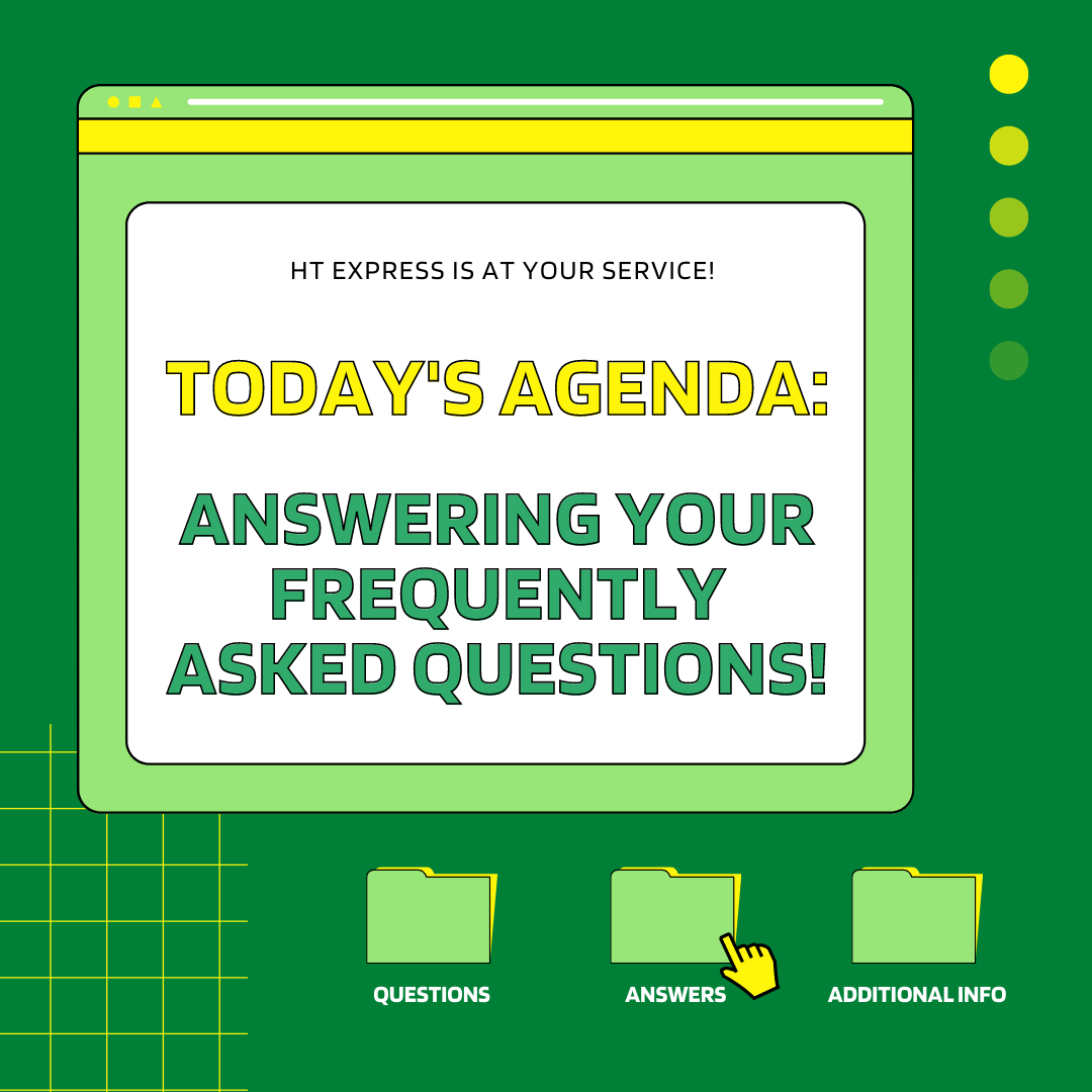 TeamOG2021's tweet photo. Greetings, beloved passengers! HT Express is here to answer your Frequently Asked Questions (FAQs) about the Department of Hospitality Management. For additional queries, please contact us on our social media accounts. HT Express is always at your service! https://t.co/ydGKAQN01b