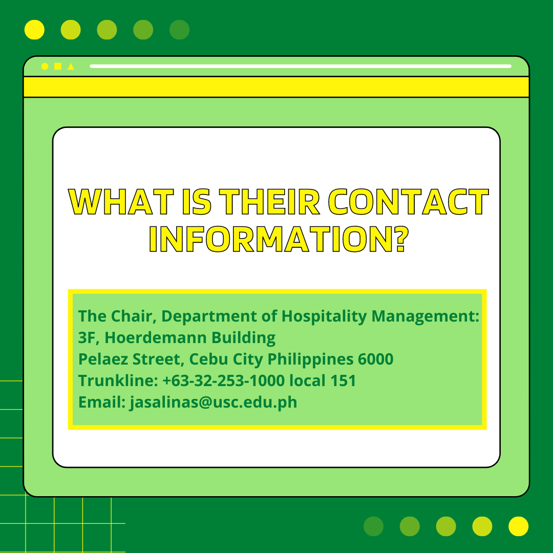 TeamOG2021's tweet photo. Greetings, beloved passengers! HT Express is here to answer your Frequently Asked Questions (FAQs) about the Department of Hospitality Management. For additional queries, please contact us on our social media accounts. HT Express is always at your service! https://t.co/ydGKAQN01b