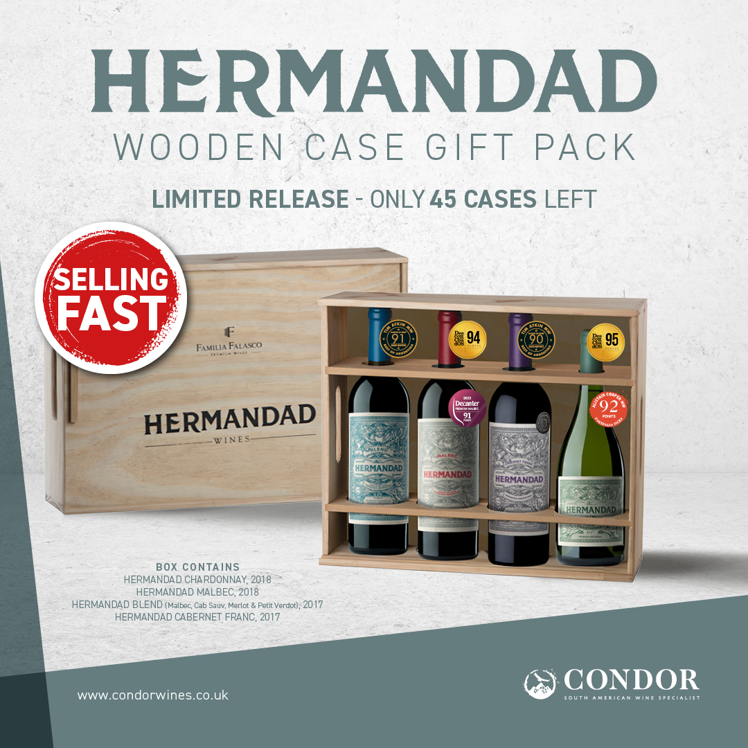 Looking for the perfect #Christmas gift 👀? Look no further than this fantastic wooden gift case of 4 medal-winning wines from <a href="/FalascoWines/">Falasco Wines</a> 

We have limited supplies and these are going fast 🏎 so get in touch quickly to place your orders 📞

#condorwines #Argentina  #wines