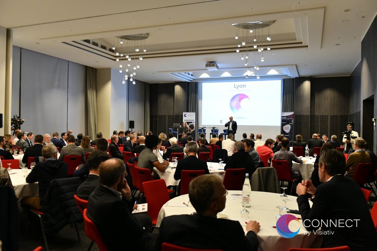 visiativ's tweet photo. CONNECT by Visiativ : les temps forts de la soirée CONNECT à Lyon
Hier nous avons retrouvé nos clients de la région Auvergne Rhône Alpes pour une soirée de partage autour des témoignages de trois entrepreneurs régionaux qui mènent avec succès leur #transformation 🚀 https://t.co/s4pShHGb3F