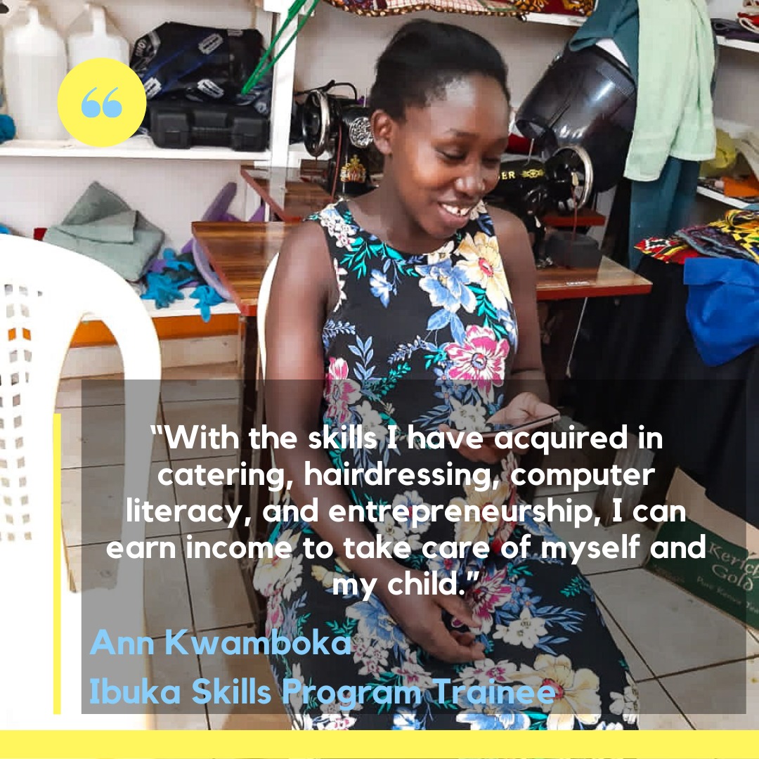 TheActionKenya's tweet photo. "With the skills I have acquired in catering, hairdressing, computer literacy, and entrepreneurship, I can earn income to take care of myself and my child.β
We are proud of #IbukaSkillsProgram participant Anne Kwamboka ππΎππΎ
#IbukaSkillsGraduation #GlobalGoals #SDG5 https://t.co/ttQw37U4vs