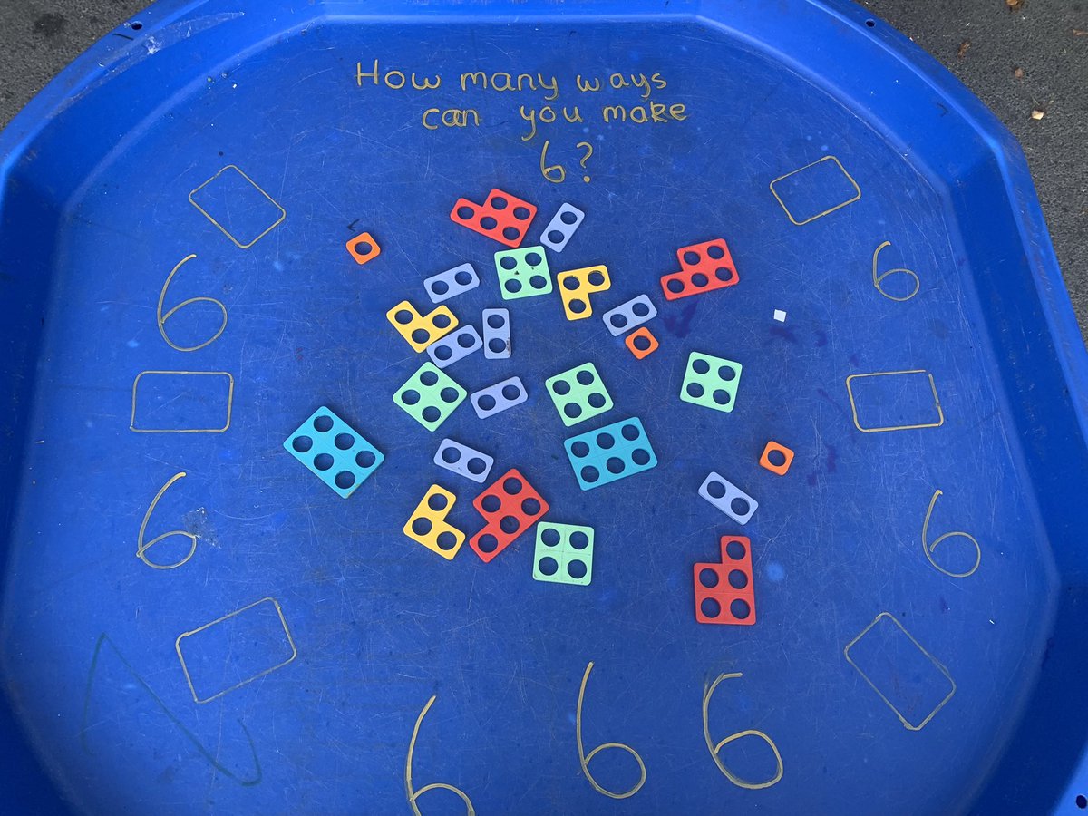 MrsGriffiths7's tweet photo. Exploring different ways to make 6 #numbers #mathsmastery #making6 #numicon https://t.co/w9FQ3TNNTo