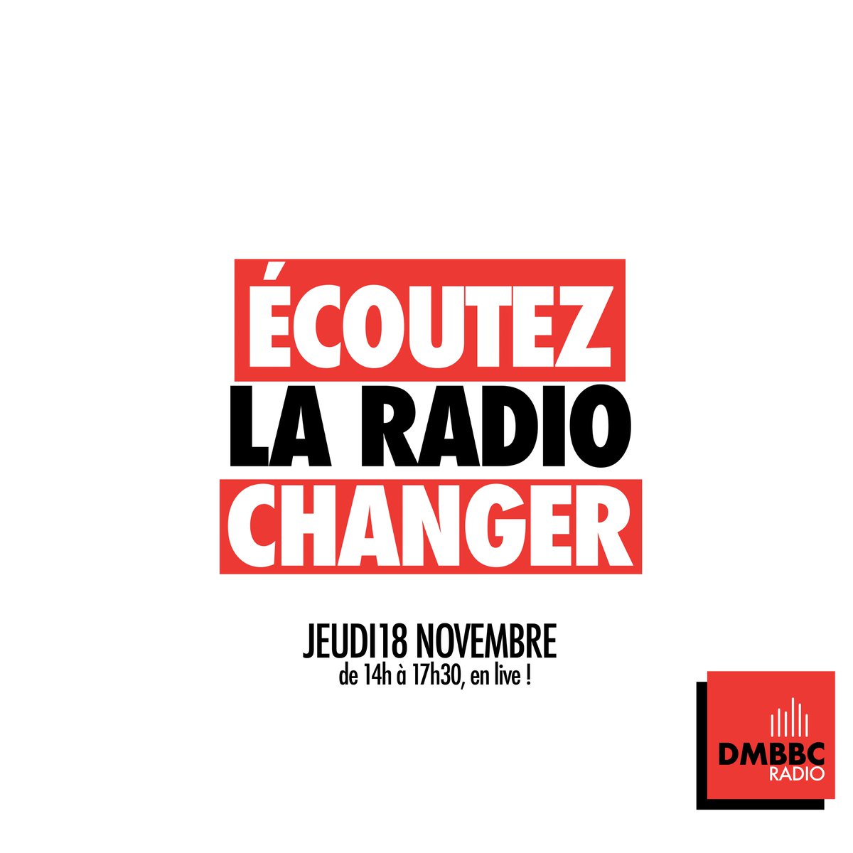 J-1 avant la masterclass de la transformation digitale de la radio 📻

🗓Rendez-vous demain à 14h en live !
#Masterclass #TransfoNum #radio #mbadmb  #dmbbc