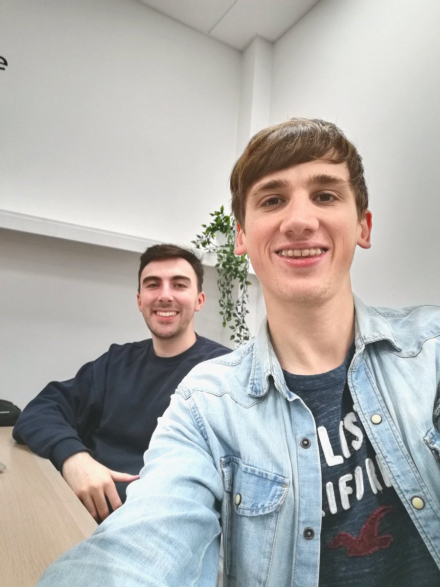 Stephen_Loat's tweet photo. Rocking some blue today for #BlueWednesday with @camron_dore! Mouth Cancer kills around 9,000 Brits every year but many don't know the symptoms or how to check themselves. To get #mouthaware head to https://t.co/pSz1fxsrow. Remember, if in doubt, get checked out! @mouthcancerorg https://t.co/oFOf2YrNmb