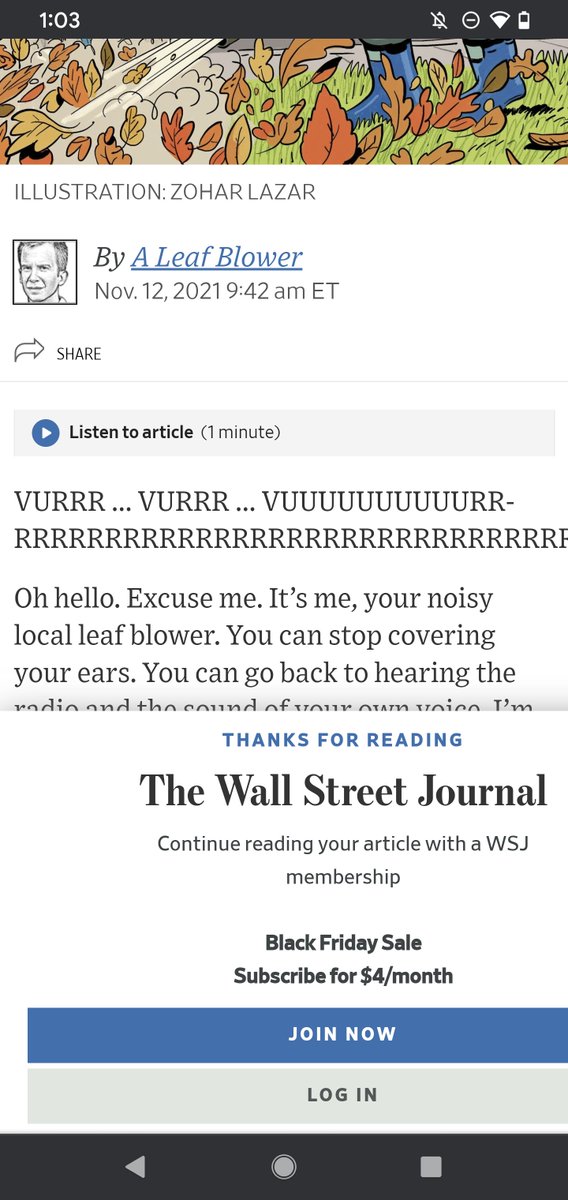 brrrrrdman's tweet photo. @WSJ with riveting content like this, I'd be a dunce to not subscribe to your illustrious service 🤣🤣🤣 https://t.co/9aJYvHBSWz