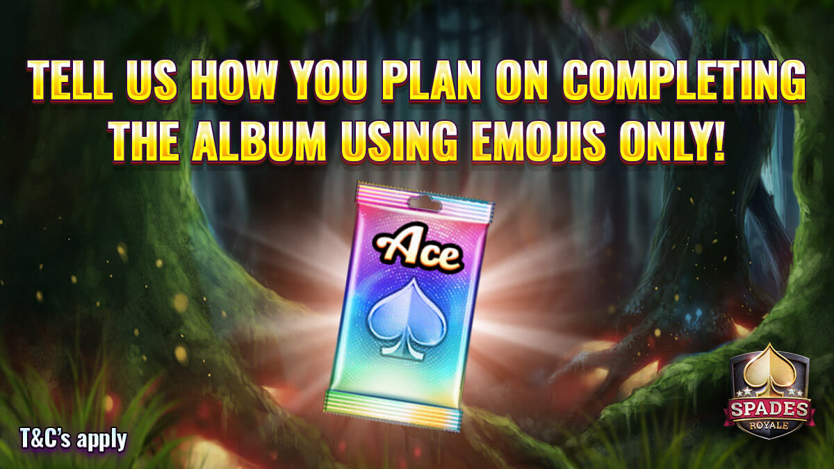 👉 Follow us on Twitter and let us know how you plan on completing the 'Fairy Tale album in just 5 emojis! 😍💥
*A raffle will be held to determine the winners which will be announced on Thursday the 18.11
#spades #spadegame #spadesgames #dwade #dwyanewade #cardgame #cardgames